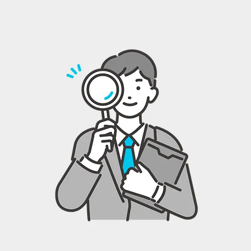 パソコンにグラフが表示されたイラスト